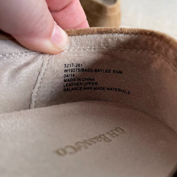 Women's Tan Suede Loafers G.H. Bass & Co. - Picture 4 of 4